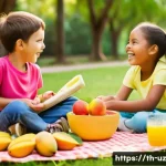 Home 22 각 연령대별 맞춤형 영양 필요성 - **Prompt for Childhood Nutrition:** "A vibrant, high-angle shot capturing a diverse group of happy, ...