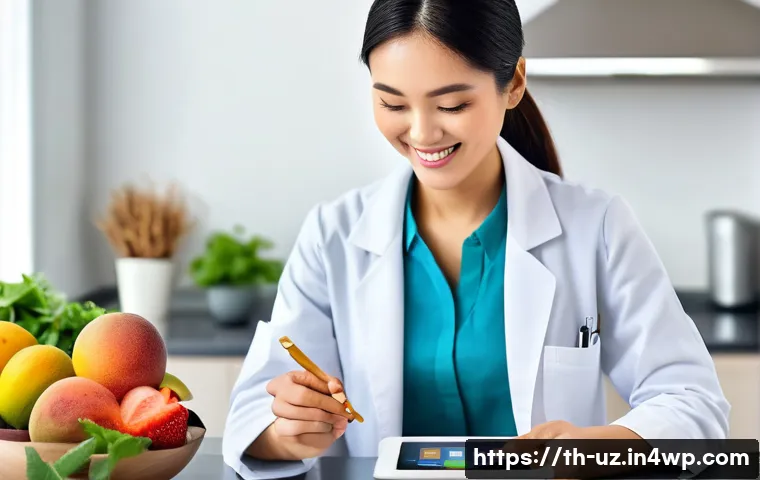 맞춤형 영양으로 당뇨 예방하기 - **Personalized Nutrition Consultation for Diabetes Prevention**
    A bright, clean, and modern clin...