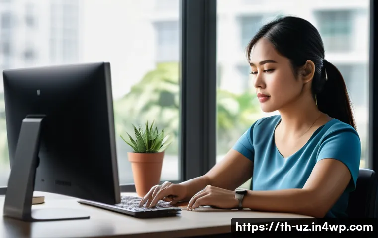 비타민 D와 맞춤형 영양의 관계 - A detailed and vibrant illustration of a Thai woman in her 30s working in a modern Bangkok office se...